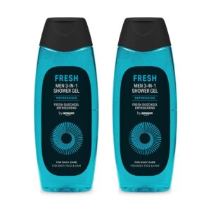 جل الاستحمام 3 في 1 من أمازون سبورت للرجال، 2 × 500 مل