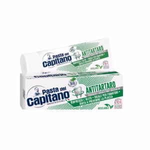 باستا ديل كابيتانو، معجون أسنان عضوي مضاد للجير، يمنح نضارة وينعش النفس، مثالي للمدخنين، يساعد على منع البلاك، صنع في إيطاليا بنسبة 100%، أنبوب 75 مل