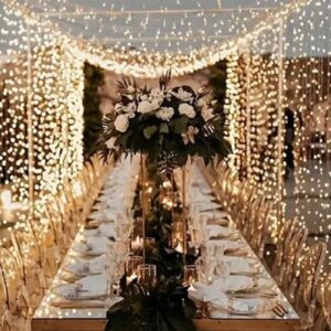 أضواء ستائر النوافذ، 3 × 3 أمتار، 300 حبة